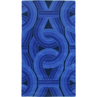 Solar Rectangle Rug Purple Christopher Farr