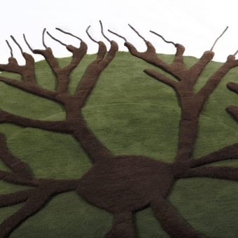 Roots Rug by Matali Crasset Green Nodus