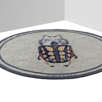 Alfombras Amaurodes Chernobilis Navy Nodus