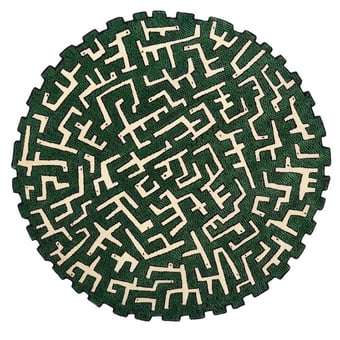 Alfombras Ciliophora Round Gray Nodus