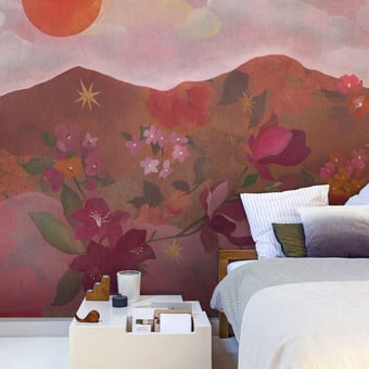 Papel pintado mural panorámico piso 180x280 cm - 3 tiras Bien Fait