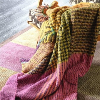 Katan Throw Fuchsia Designers Guild