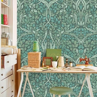 Circling Leaves Panel Green Eijffinger