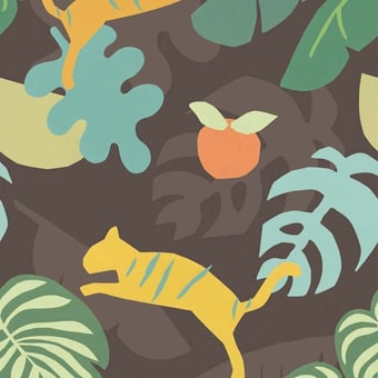 Papel pintado mural panorámico Tigre Tropical Eijffinger