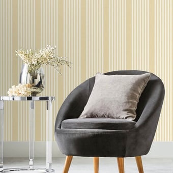 French Linen Stripe Wallpaper Soft linen York Wallcoverings