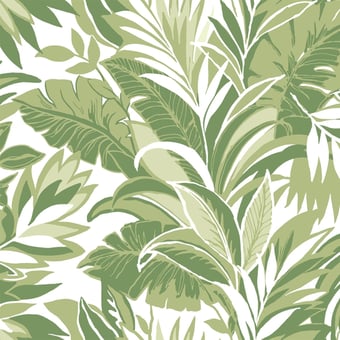 Palm Silhouette Wallpaper Black/Gray York Wallcoverings