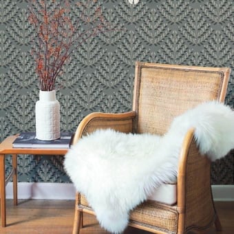 Norrland Wallpaper Green York Wallcoverings