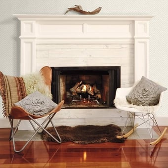Cozy Chevron Wallpaper Blue York Wallcoverings
