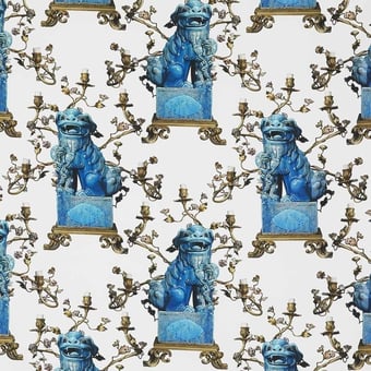 Chien Fabric Blanco/Azul Gastón y Daniela