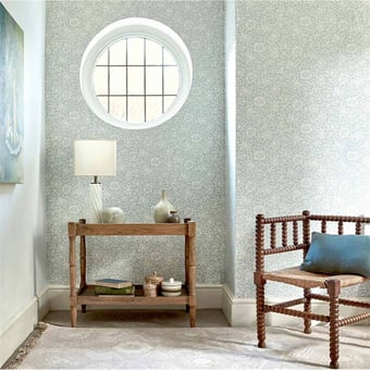 Papel pintado Mallow Dusky Rose Morris and Co