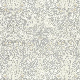 Tapete Pure Dove & Rose Cloud Grey Morris and Co