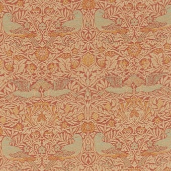 Stoff Bird Weave Brick Morris and Co