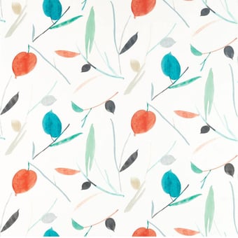 Oxalis Fabric Kiwi/Juniper Scion