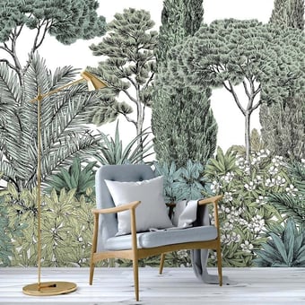 Papier peint panoramique Riviera Naturel 150x330 cm - 3 lés - côté gauche Isidore Leroy