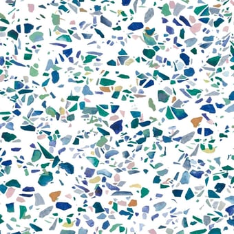 Terrazzo Panel Bleu Isidore Leroy