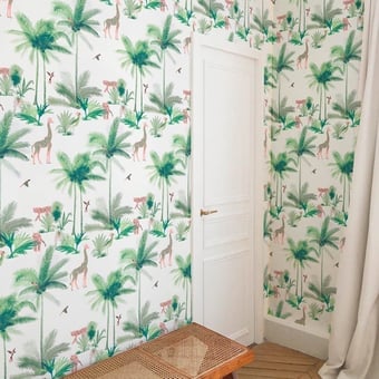 Grand Tamtam Wallpaper Bleu Little Cabari