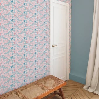 Songe Wallpaper Bleu Little Cabari
