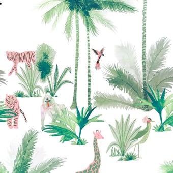 Grand Tamtam Wallpaper Bleu Little Cabari