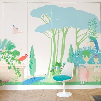 Carta da parati murale Villa Ada 150x330 cm - 3 lés - Partie A Little Cabari