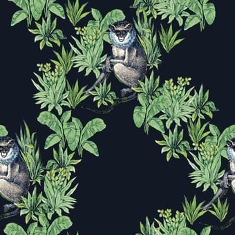 Papel pintado mural panorámico Le Singe Vert Maison Images d'Epinal