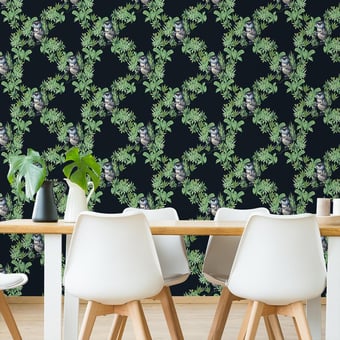 Le Singe Panel Vert Maison Images d'Epinal