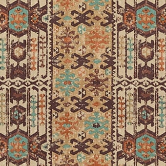 Kilver Fabric Indigo/Red Mulberry