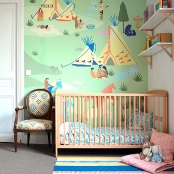 Carta da parati murale Nagawika 150x330 cm - 3 lés - Partie A Little Cabari