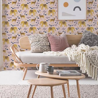 India Wallpaper Ceylon Yellow Maison Martin Morel