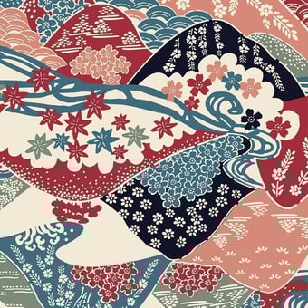 Paysage Wallpaper Aqua Maison Martin Morel