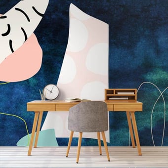 Elation Blue Panel Bleu Texturae