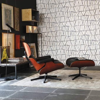 Papel pintado Lalique Blanc pétale Casamance