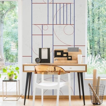 Papel pintado mural panorámico Modular Ultramarine Coordonné