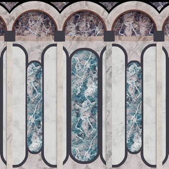 Archs Panel Ultramarine Coordonné