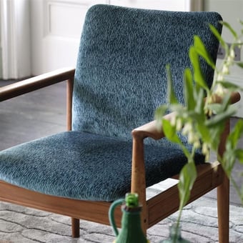 Bourlet  Fabric Indigo Designers Guild