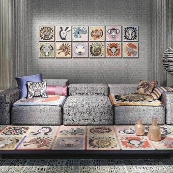 Horoscope Wallpaper Red Missoni Home