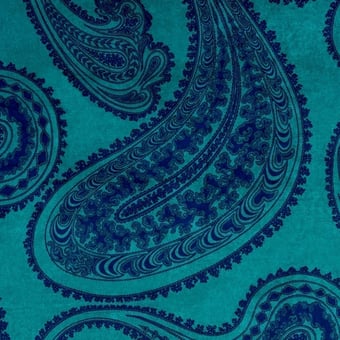 Rajapur Velvet Ink on Petrol Cole and Son