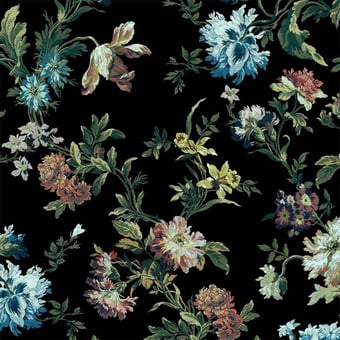 Rosetta Fabric Noir House of Hackney