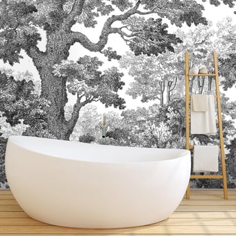 Papel pintado mural panorámico Forêt 2 465x318 cm - 7 tiras - completo Maison Images d'Epinal