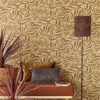 Papel pintado Bay Leaf Taupe Eijffinger