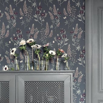 Papier peint Emma Dark grey Sandberg
