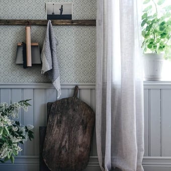 Papier peint Edvin Willow Green Sandberg