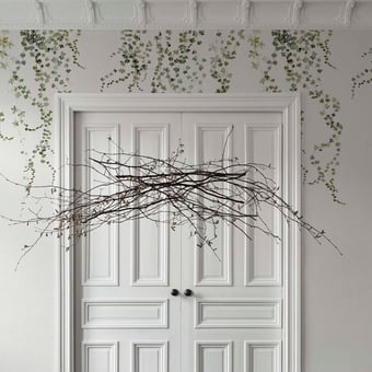 Papier peint panoramique Aralia Green Sandberg