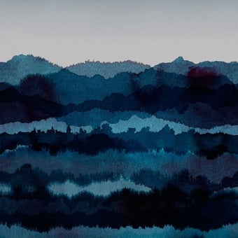 Papier peint panoramique Midnatt Dark grey Sandberg