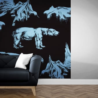 Papel pintado mural panorámico Ours 242x300cm Maison Images d'Epinal