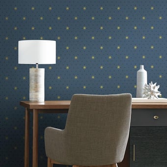 Papel pintado Stella Star Blue York Wallcoverings
