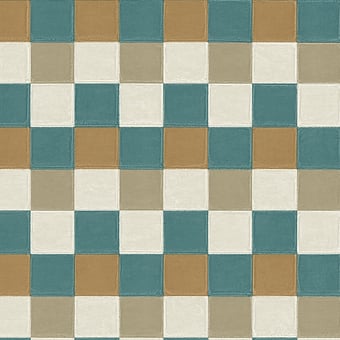 Plaza Wallpaper Turquoise Arte