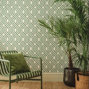 Parterre Wallpaper Linen GP & J Baker