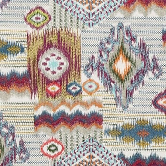 Dazzle Fabric Multi Mulberry