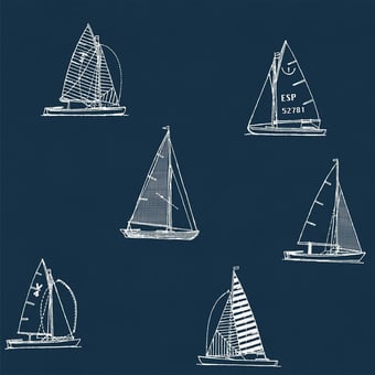 Papier peint Eslora Navy Coordonné