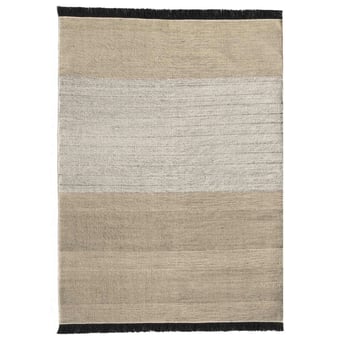 Tapis Tres Stripes Black in-outdoor 200x300 cm Nanimarquina